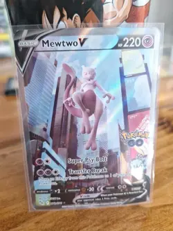 Mewtwo V (Alternate Full Art) 072/078 Pokemon GO Holo Excellent Condition - Image 1