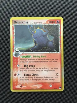 Heracross 3/101 - Delta Species Dragon Frontiers Holo Rare Pokemon TCG LP/MP+ - Image 1