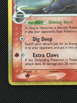 Heracross 3/101 - Delta Species Dragon Frontiers Holo Rare Pokemon TCG LP/MP+ - Image 5