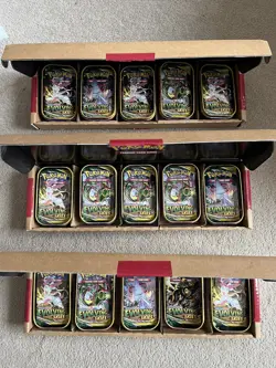 Pokemon Kanto Power Mini Tin 5 Pack Amazon Exclusive - Evolving and Fusion x3 - Image 1