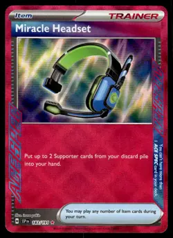 Pokemon TCG Surging Sparks #183/191 Miracle Headset NM - Image 1
