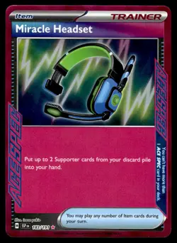 Pokemon TCG Surging Sparks #183/191 Miracle Headset - Image 1