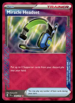 Pokemon TCG Surging Sparks #183/191 Miracle Headset NM - Image 1