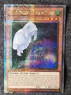 Yugioh Ghost Mourner & Moonlit Chill RA02-EN015 Quarter Century Alt Art 1st NM - Image 1