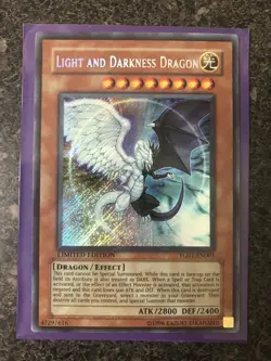 Yugioh: Light And Darkness Dragon YG01EN001 - Secret Rare - LIMITED EDITION - MP - Image 1