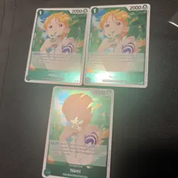 One Piece TCG Card - (Playset) - 3x EB02-017 - Nami - Rare - Eng - Image 2