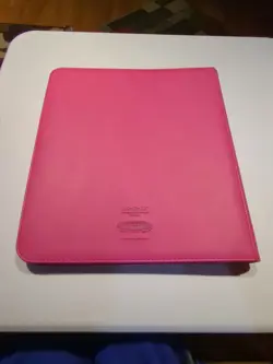 BCW Gaming Z-FOLIO 12-Pocket LX Album Pink Holds 480 Cards Zipper Closure - Image 3