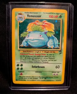 Venusaur 2nd Edition Holo Card (1998) 18/130 - Image 1