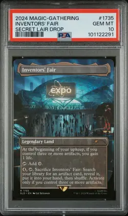 MTG MARVEL SECRET LAIR Iron Man Inventor's Fair #1735 PSA 10 #2291 - Image 1