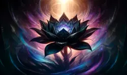 Magic Black Lotus Stitched Playmat Desk Mat Gaming MTG High Res Game Desk - Image 1