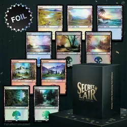 MTG Secret Lair Happy Little Gatherings FOIL Magic the Gathering Bob Ross SEALED - Image 1