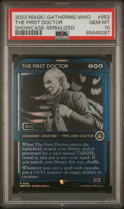 2023 MTG DOCTOR WHO COMMANDER SC-SERIALIZED #552 THE FIRST DOCTOR 368/501 PSA 10 - Image 1