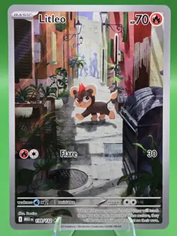 Pokemon: Litleo - 139/132 - ME01: Mega Evolution (MEG) Holo Illustration Rare - Image 1