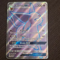 Pokemon TCG Espeon GX Full Art Ultra Rare 140/149 SM Base Set Stage 1 200HP Holo - Image 1
