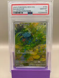 PSA 10 GEM Mint - Bulbasaur #166 Pokemon Scarlet & Violet 151, Graded - Image 1