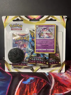 Astral Radiance 3 Pack Blister Booster Sylveon Promo Pokemon SWSH New Sealed - Image 1