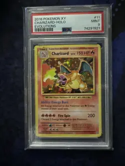 2016 Pokemon XY Evolutions Charizard Holo 11/108 PSA 9 MINT - Image 1
