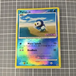 Pokemon Piplup Platinum Burger King Promo Reverse Holo 71/100 Basic 60 HP - Image 1