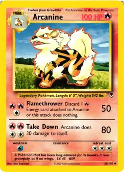 Pokemon TCG Arcanine Legendary Collection 36/110 Uncommon VLP - Image 1