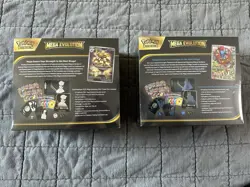 Pokemon TCG Mega Evolution ETBs Lucario & Gardevoir Set Of 2 Factory Sealed New - Image 2