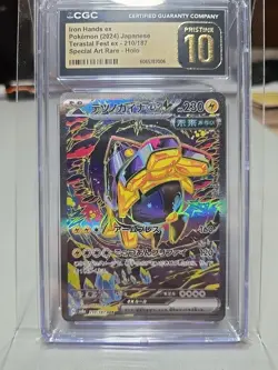 CGC Pristine 10 Iron Hands ex 210/187 Terastal Fest ex Special Art Rare Pokemon - Image 1