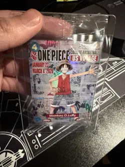 Monkey.D.Luffy College Basketball US Voyage P-055 One Piece Promo Sealed - Image 4