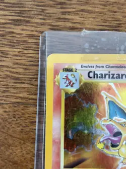 Charizard 4/102 Holo Rare Base Set Unlimited - MP Pokemon 1999 TCG Card - Image 2