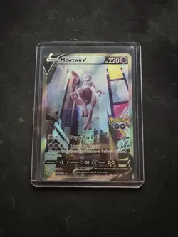 Pokemon TCG Mewtwo v Alt Art Full Art Holo Ultra Rare Card 072/078 Pokemon Go NM - Image 3