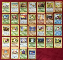 Jungle Set Pokemon Cards X32 Vintage Base Set WOTC (P38) - Image 1