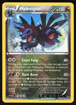 Hydreigon - 86/114 - Holo Rare Reverse Holo - Steam Siege - Pokemon Card - Image 1