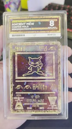 Pokemon Ancient Mew Holo TCG Card 2000 Movie Promo ACE 8 Belly Swirl 🌀 - Image 2