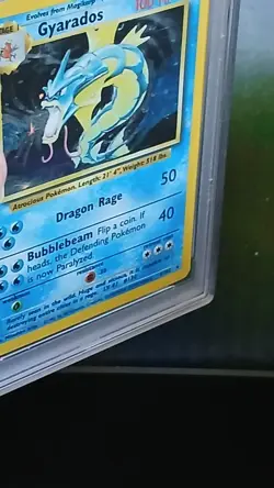 Pokemon TCG Gyarados 006/102 Base Set Holo Rare 1999 PSA 3 Card Stock - Image 3