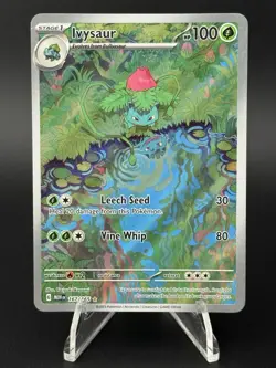 Pokemon TCG Ivysaur Scarlet Violet-151 Holo Card 167/165 IR English NM - Image 1