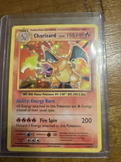 XY Evolutions Pokemon Card: Charizard 11/108 Holo, - Image 1