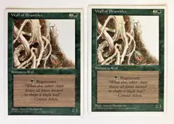 Wall of Brambles (2) Fourth Edition NM MTG Magic the Gathering - Image 1