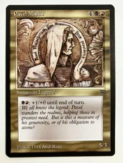 Pavel Maliki Legends NM MTG Magic the Gathering - Image 1