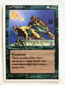 Cat Warriors Chronicles NM (misprint ink smudging) Magic the Gathering MTG - Image 1
