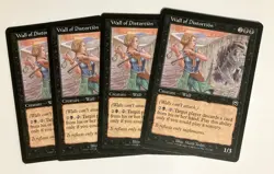 Wall of Distortion (4) Mercadian Masques LP MTG Magic the Gathering - Image 1