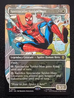 MTG Spectacular Spider-Man (Borderless) Marvel's Spider-Man NM - Image 1