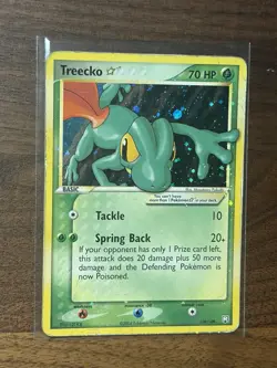2004 Pokemon EX Team Rocket Returns Treecko Gold Star #109 Raw - Image 1