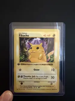 Pokemon 1st Edition Base Set shadowless Machamp Pikachu Magneton. 1st Kabuto HP - Image 1