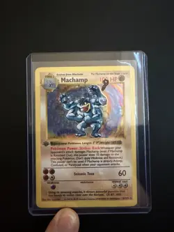 Pokemon 1st Edition Base Set shadowless Machamp Pikachu Magneton. 1st Kabuto HP - Image 3