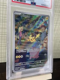 2023 Pokemon Pikachu Illustration Rare #173 – PSA 8 NM-MT – Mew Promo English - Image 4
