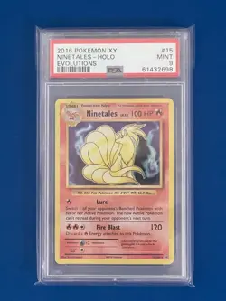 2016 Pokemon XY Ninetales Holo Evolutions #15 PSA 9 - Image 1