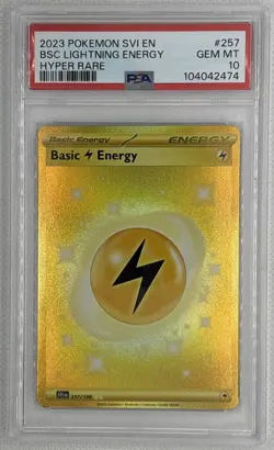 2023 Pokemon SVI EN BSC Lightning Energy #257 Hyper Rare PSA 10 Gem Mint 🌶🥵 - Image 1