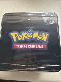 POKEMON TCG COLLECTOR STACKING TIN (SEALED) 3 X Booster Packs And Stickers - Image 1