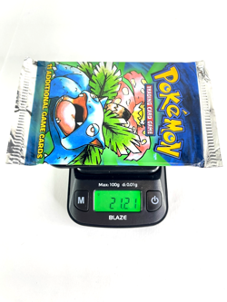 Base Set Booster Pack - Venusaur Artwork - Pokemon - HEAVY - 21.21G - Sealed - Image 1