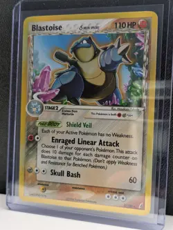 Blastoise (Delta Species) 2/100 LP - Pokemon Crystal Guardians Holo Rare - Image 2