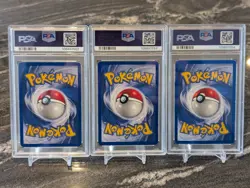 3x Shadowless PSA Base Set Bulbasaur Charmander Squirtle Pokemon 44 46 63 /102 - - Image 2
