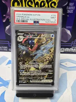 2024 POKEMON SVP EN-SV BLACK STAR PROMO #132 GRENINJA EX PSA 9 - Image 1